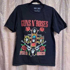 Guns N’ Roses Black Appetite For Destruction 1988 Tour Modern T Shirt Medium